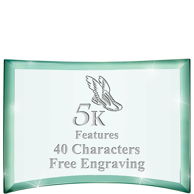 5 1/2"x 3 3/4" ARCHWAY CRYSTAL