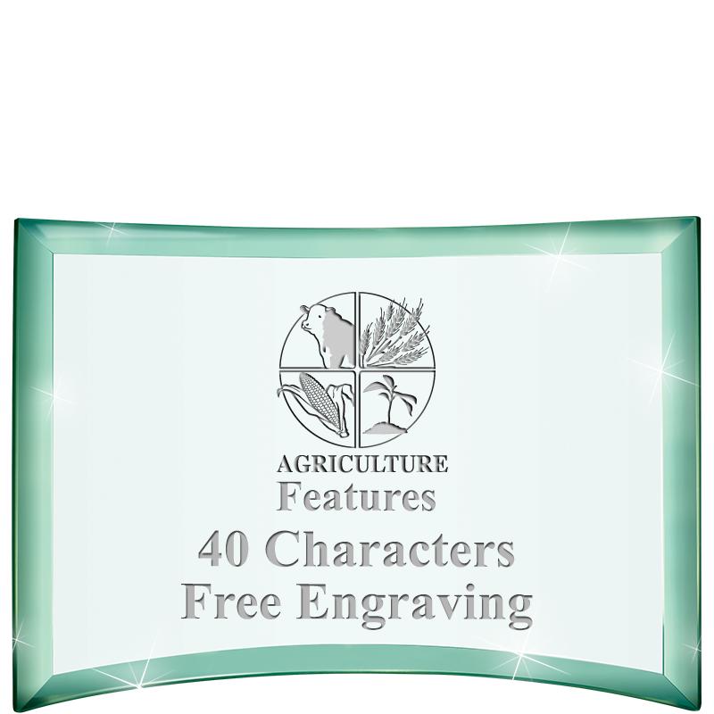 5 1/2"x 3 3/4" ARCHWAY CRYSTAL