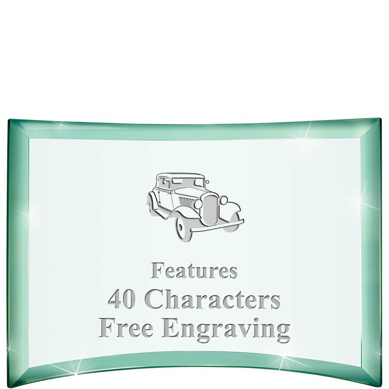 5 1/2"x 3 3/4" ARCHWAY CRYSTAL