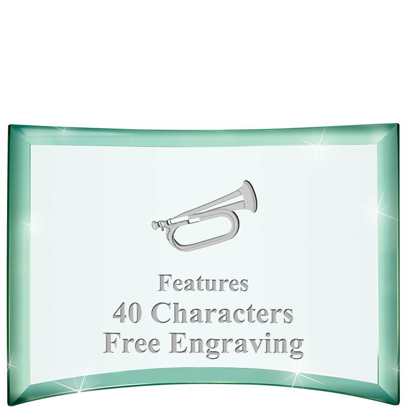 5 1/2"x 3 3/4" ARCHWAY CRYSTAL