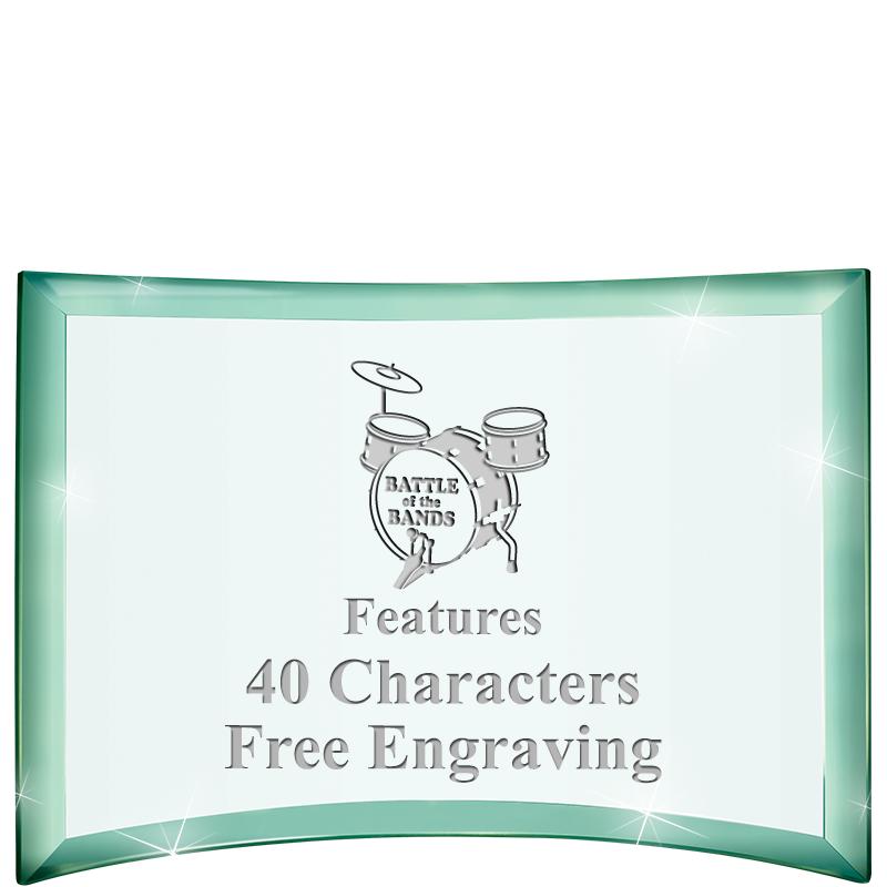 5 1/2"x 3 3/4" ARCHWAY CRYSTAL