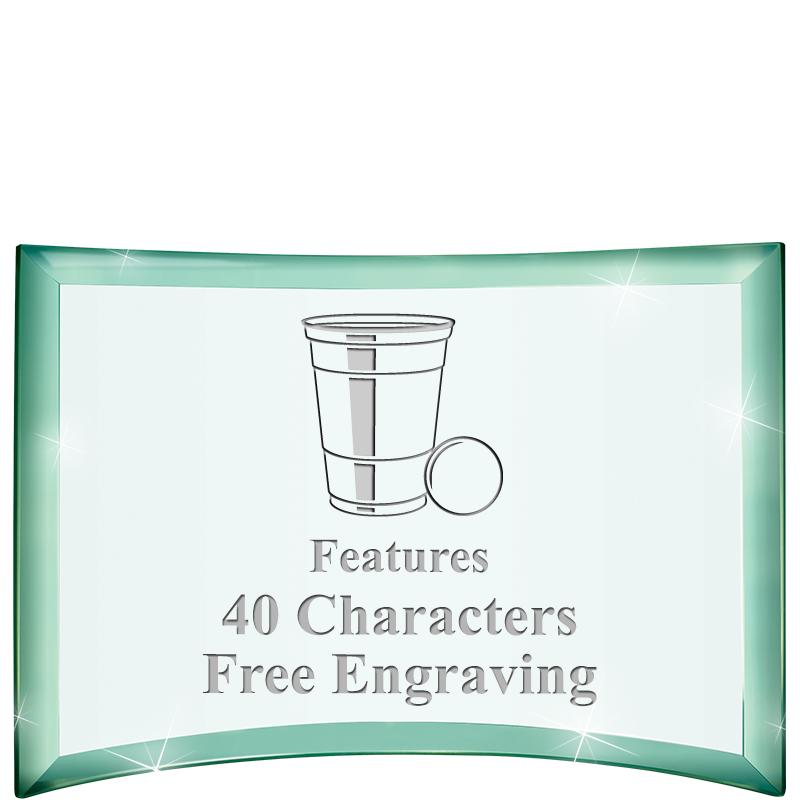 5 1/2"x 3 3/4" ARCHWAY CRYSTAL