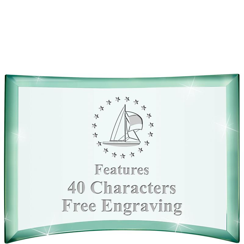 5 1/2"x 3 3/4" ARCHWAY CRYSTAL