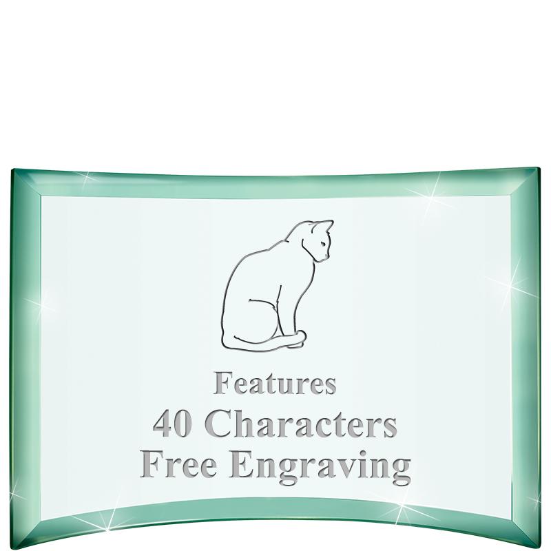 5 1/2"x 3 3/4" ARCHWAY CRYSTAL