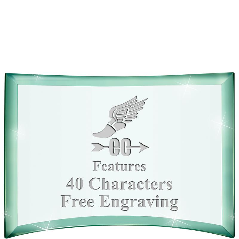 5 1/2"x 3 3/4" ARCHWAY CRYSTAL