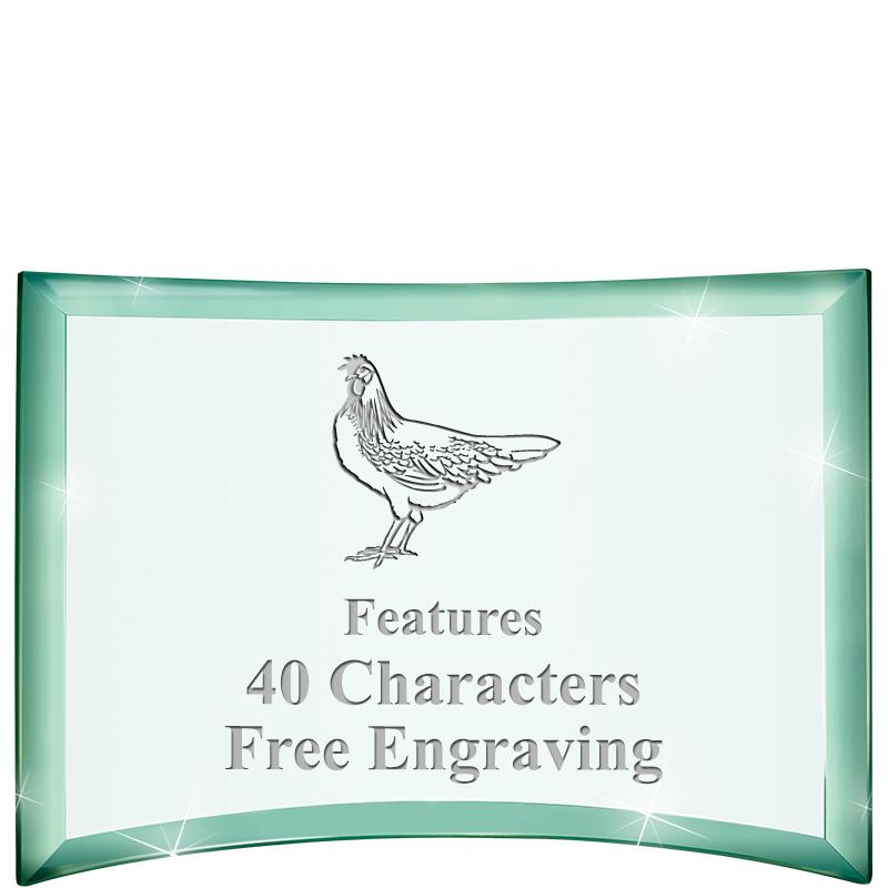 5 1/2"x 3 3/4" ARCHWAY CRYSTAL