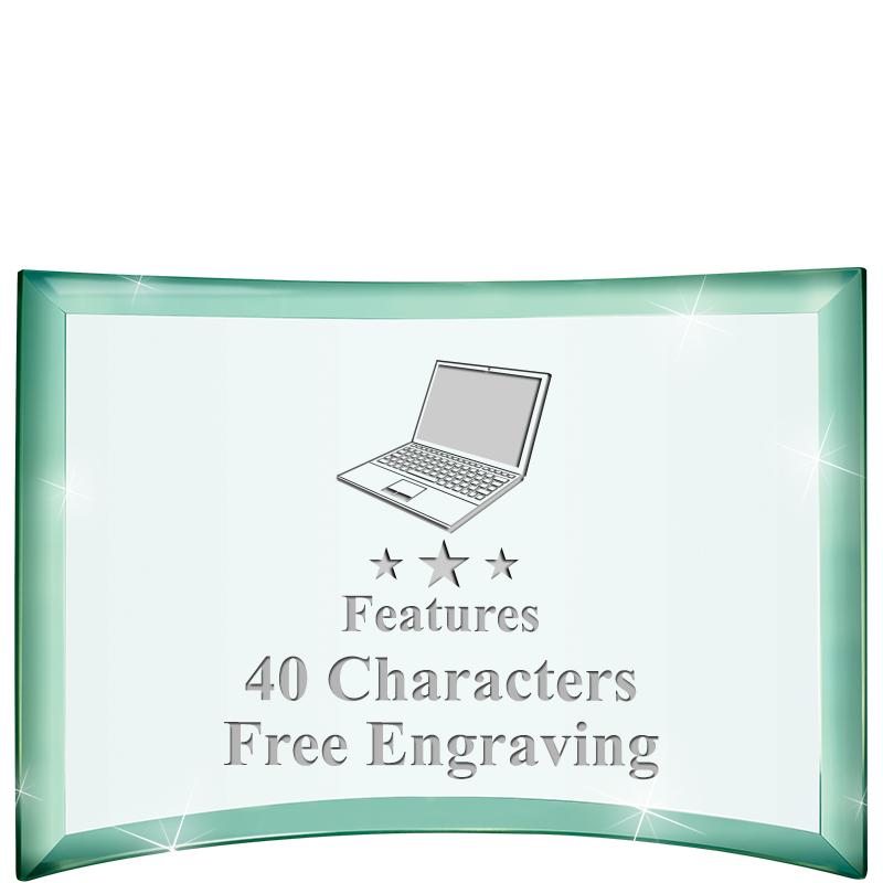 5 1/2"x 3 3/4" ARCHWAY CRYSTAL