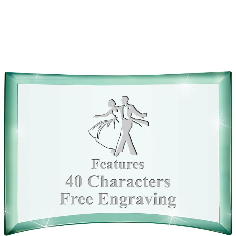 5 1/2"x 3 3/4" ARCHWAY CRYSTAL