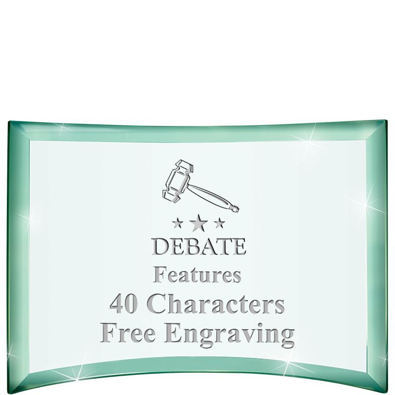 5 1/2"x 3 3/4" ARCHWAY CRYSTAL