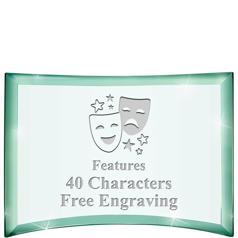 5 1/2"x 3 3/4" ARCHWAY CRYSTAL