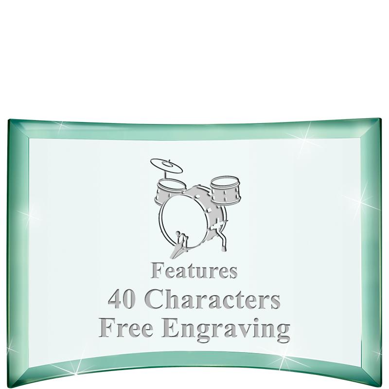 5 1/2"x 3 3/4" ARCHWAY CRYSTAL