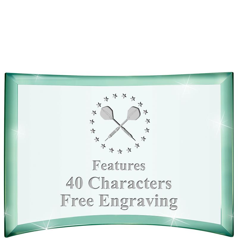 5 1/2"x 3 3/4" ARCHWAY CRYSTAL