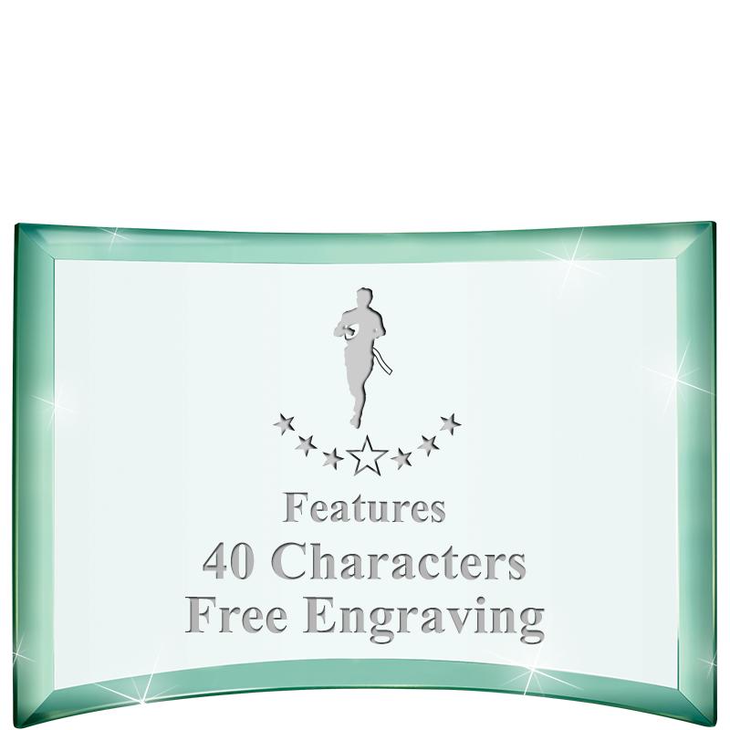 5 1/2"x 3 3/4" ARCHWAY CRYSTAL