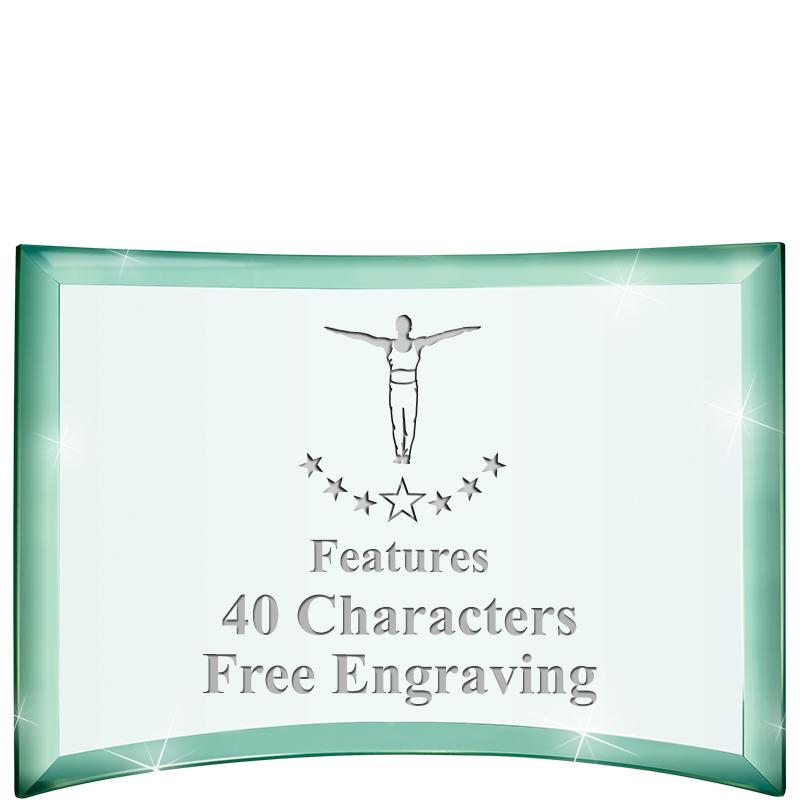 5 1/2"x 3 3/4" ARCHWAY CRYSTAL