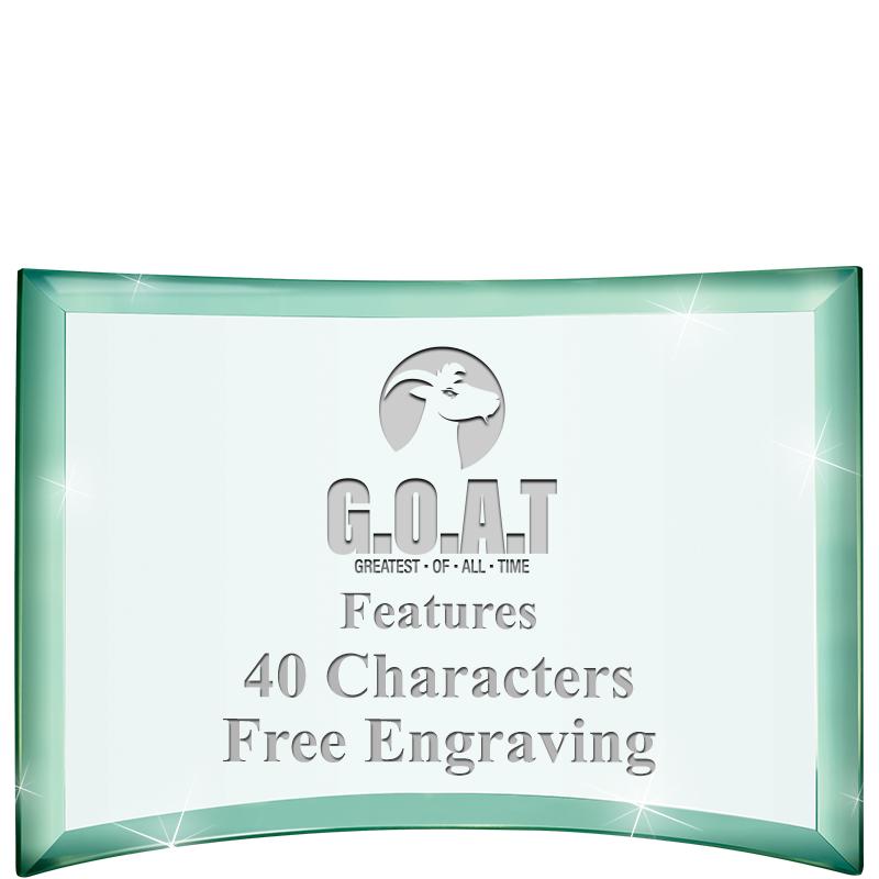 5 1/2"x 3 3/4" ARCHWAY CRYSTAL