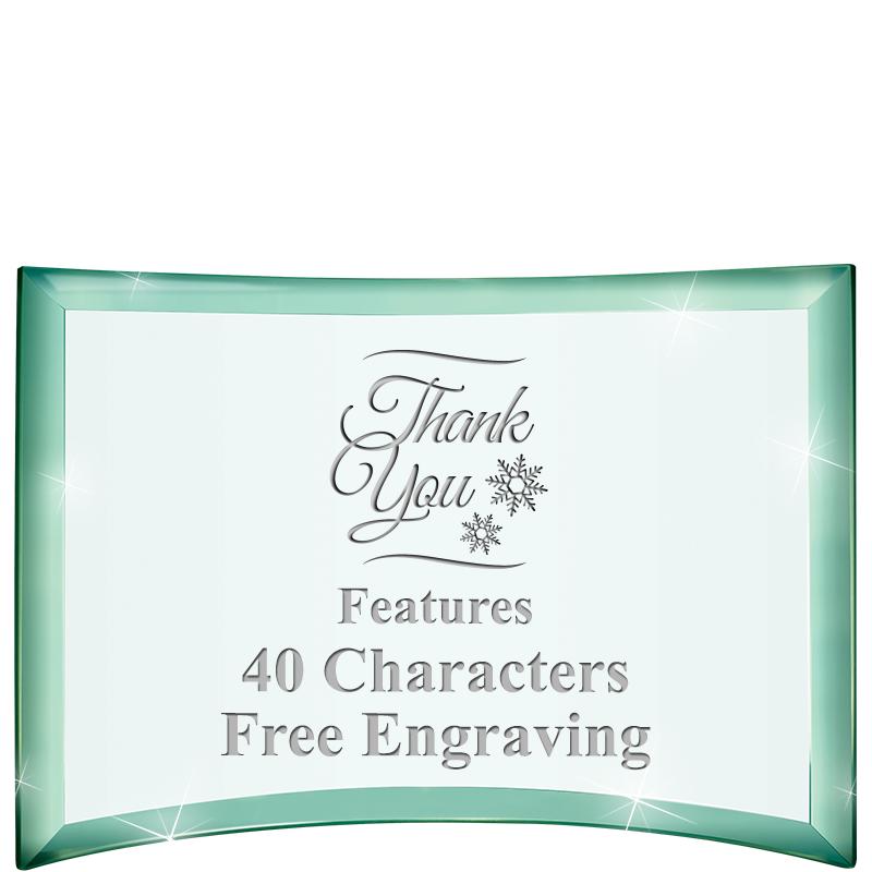 5 1/2"x 3 3/4" ARCHWAY CRYSTAL