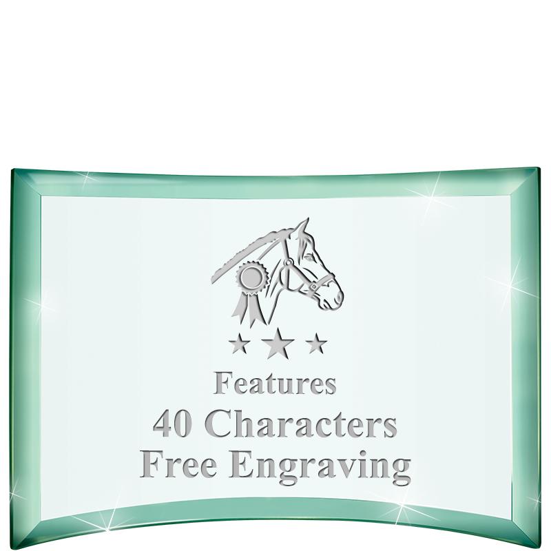 5 1/2"x 3 3/4" ARCHWAY CRYSTAL