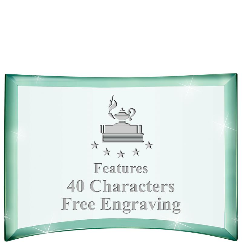 5 1/2"x 3 3/4" ARCHWAY CRYSTAL