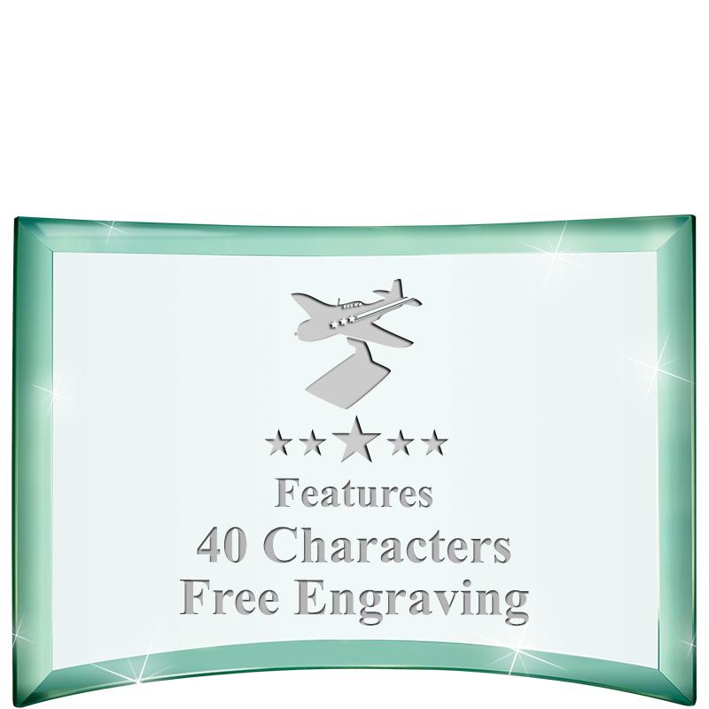 5 1/2"x 3 3/4" ARCHWAY CRYSTAL