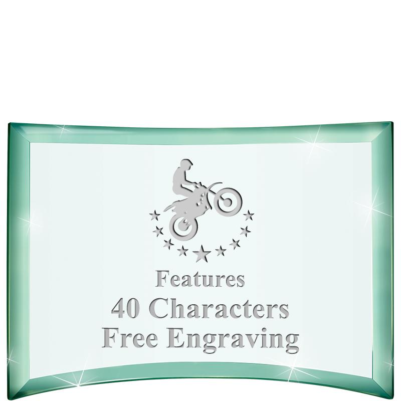 5 1/2"x 3 3/4" ARCHWAY CRYSTAL