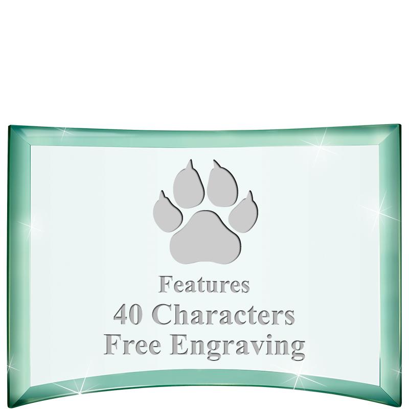 5 1/2"x 3 3/4" ARCHWAY CRYSTAL