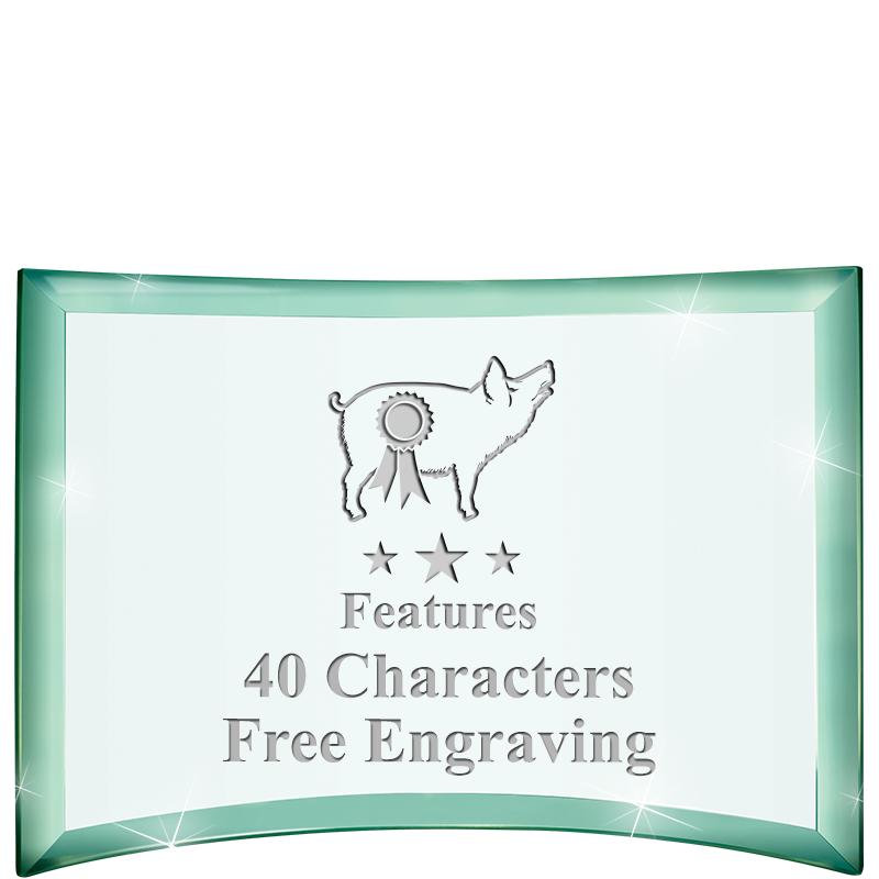 5 1/2"x 3 3/4" ARCHWAY CRYSTAL