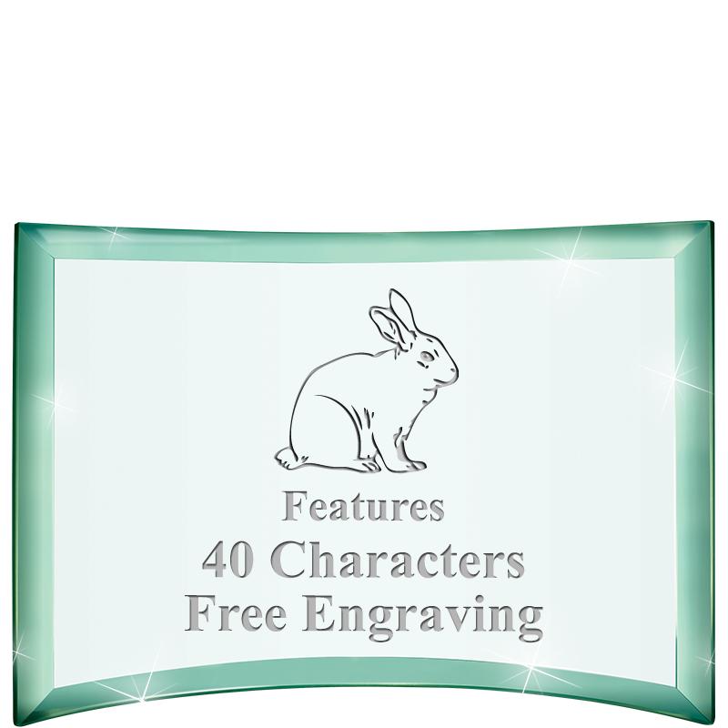 5 1/2"x 3 3/4" ARCHWAY CRYSTAL