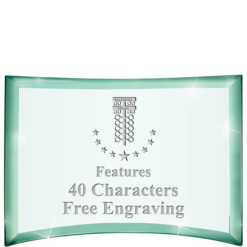 5 1/2"x 3 3/4" ARCHWAY CRYSTAL