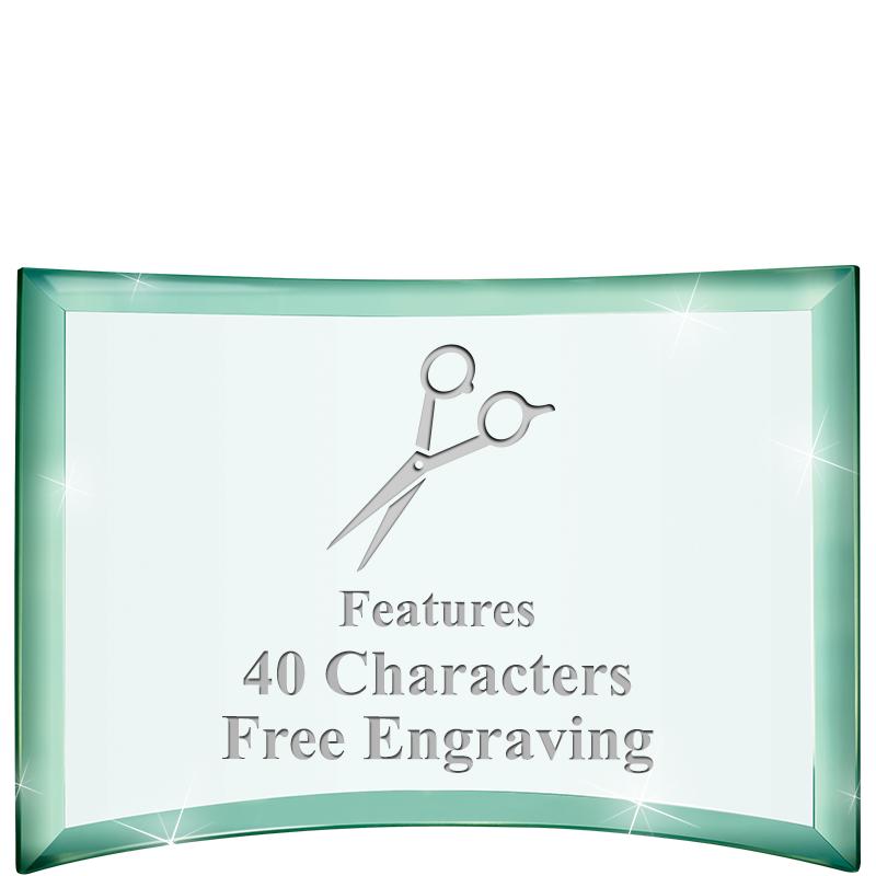 5 1/2"x 3 3/4" ARCHWAY CRYSTAL