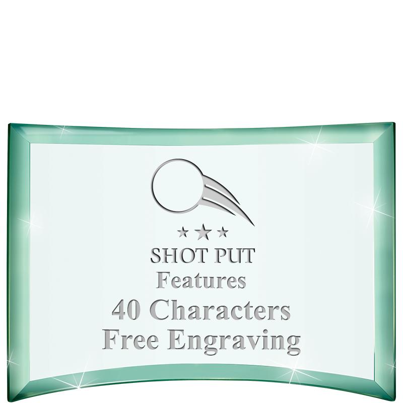 5 1/2"x 3 3/4" ARCHWAY CRYSTAL