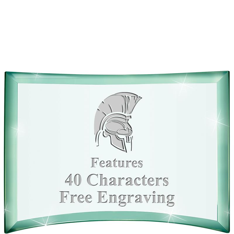 5 1/2"x 3 3/4" ARCHWAY CRYSTAL