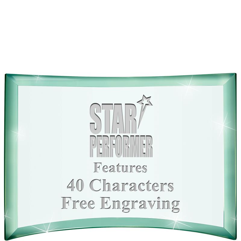 5 1/2"x 3 3/4" ARCHWAY CRYSTAL