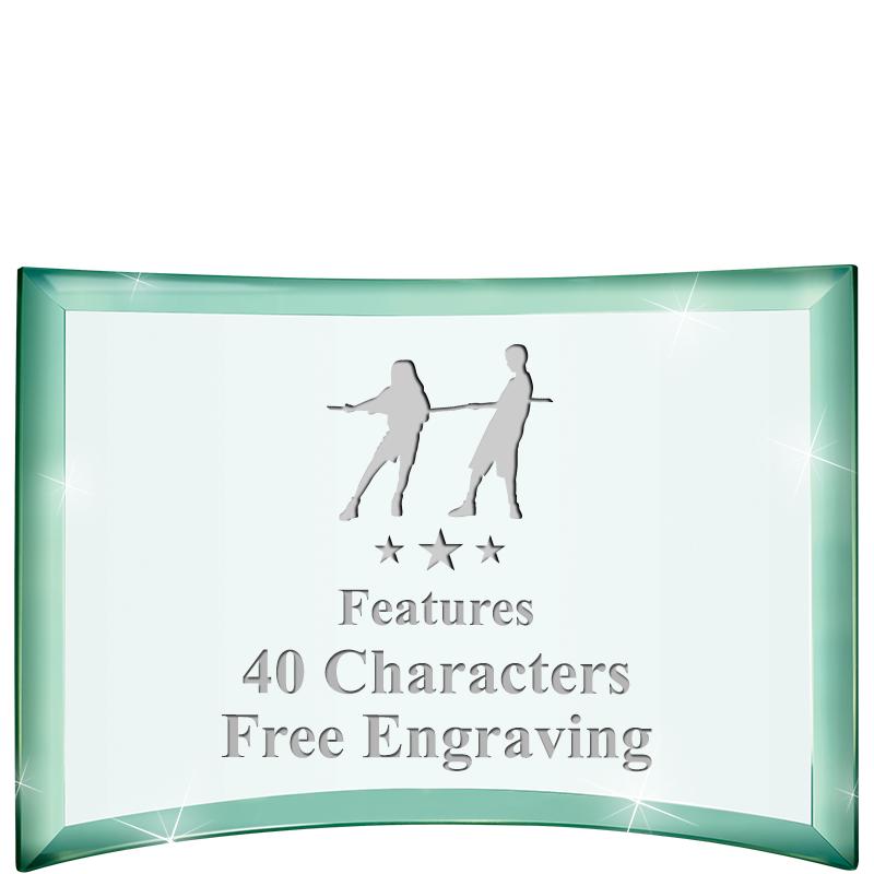 5 1/2"x 3 3/4" ARCHWAY CRYSTAL