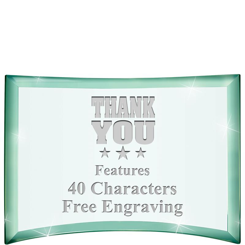 5 1/2"x 3 3/4" ARCHWAY CRYSTAL