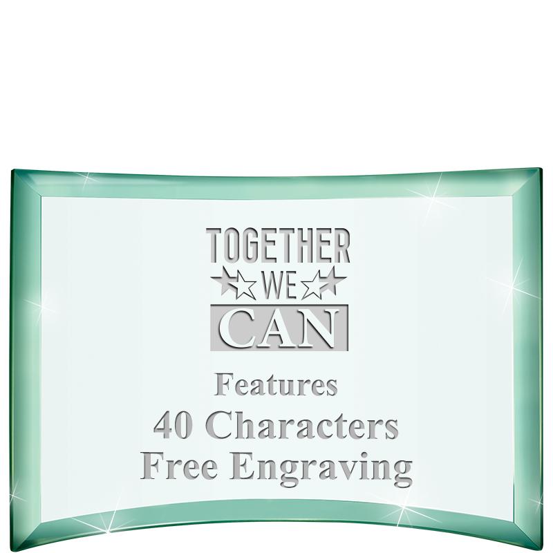 5 1/2"x 3 3/4" ARCHWAY CRYSTAL