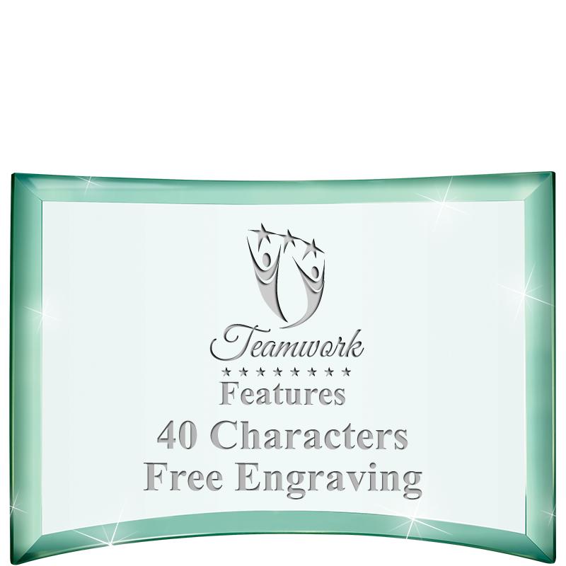 5 1/2"x 3 3/4" ARCHWAY CRYSTAL