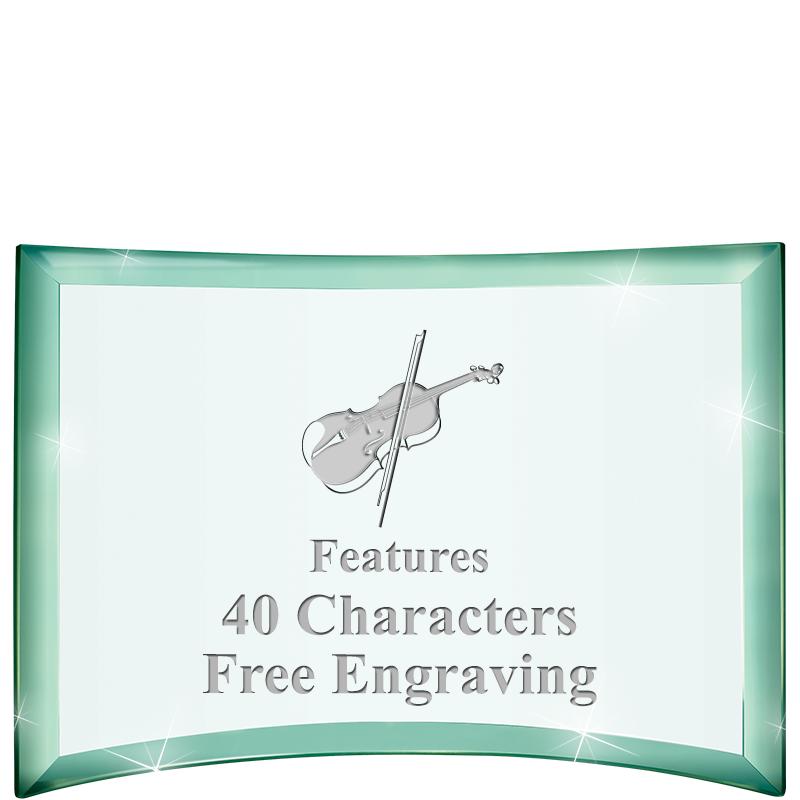 5 1/2"x 3 3/4" ARCHWAY CRYSTAL