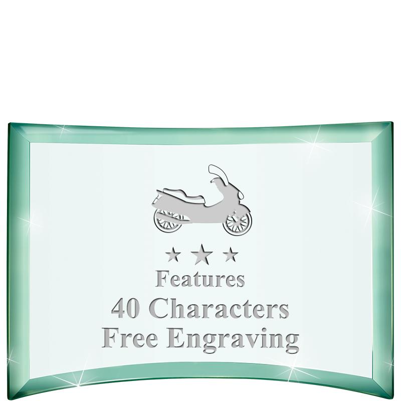 5 1/2"x 3 3/4" ARCHWAY CRYSTAL