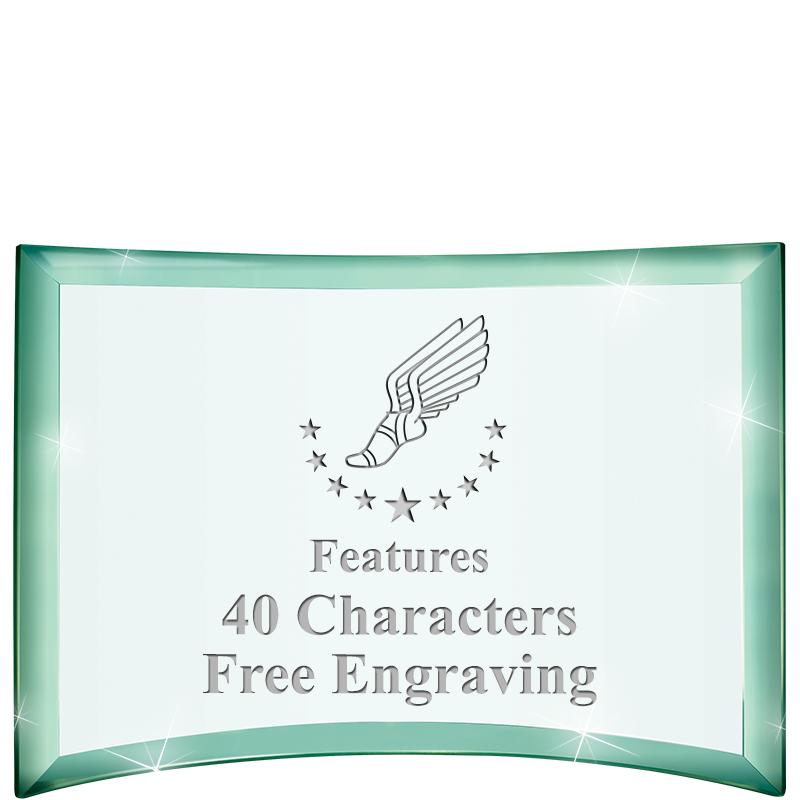 5 1/2"x 3 3/4" ARCHWAY CRYSTAL