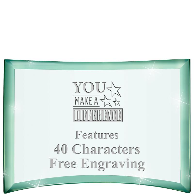 5 1/2"x 3 3/4" ARCHWAY CRYSTAL