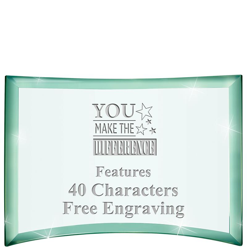 5 1/2"x 3 3/4" ARCHWAY CRYSTAL