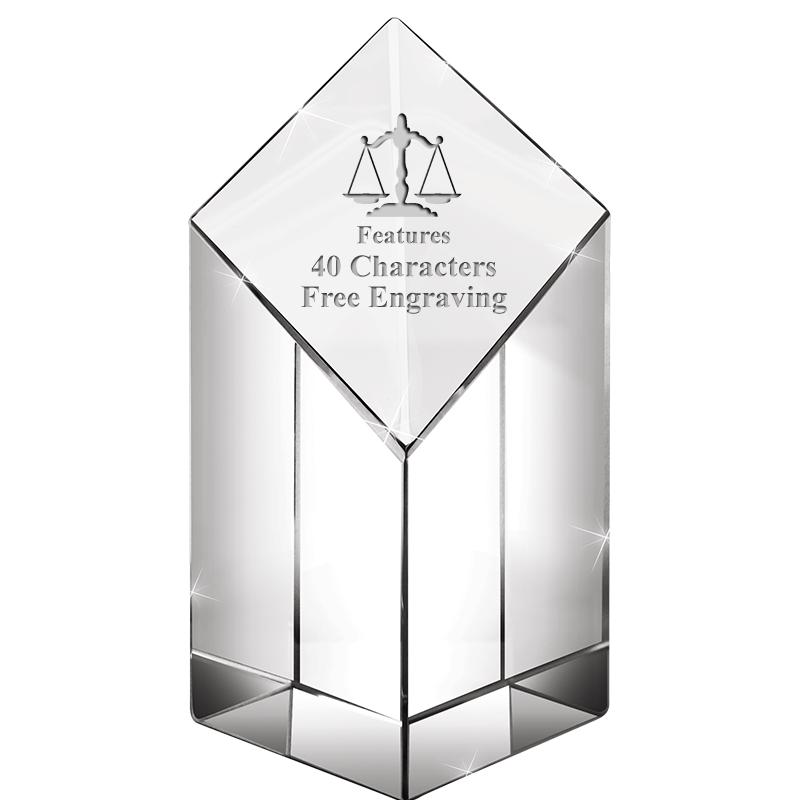 6" DIAMOND PINNACLE CRYSTAL