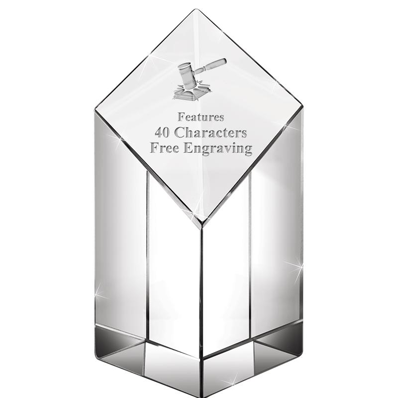 6" DIAMOND PINNACLE CRYSTAL