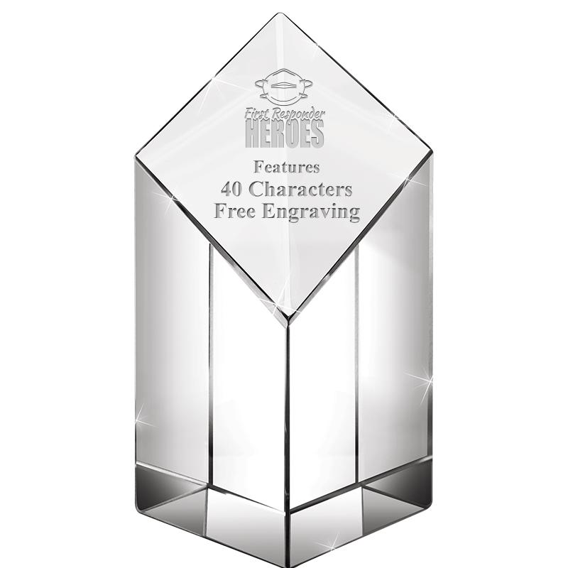 6" DIAMOND PINNACLE CRYSTAL