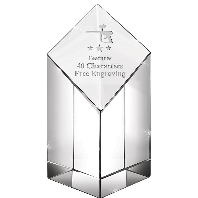 6" DIAMOND PINNACLE CRYSTAL