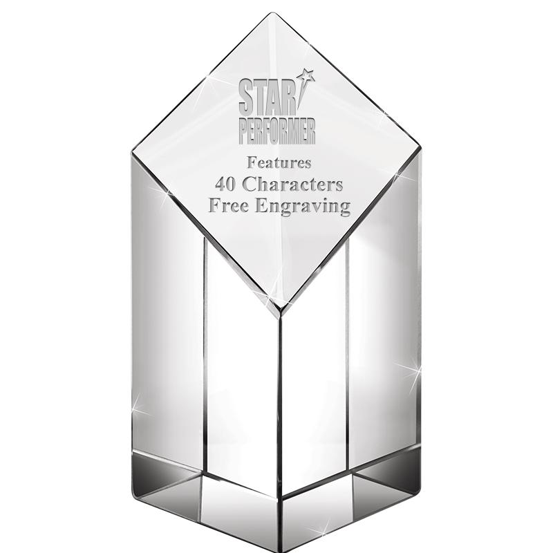 6" DIAMOND PINNACLE CRYSTAL