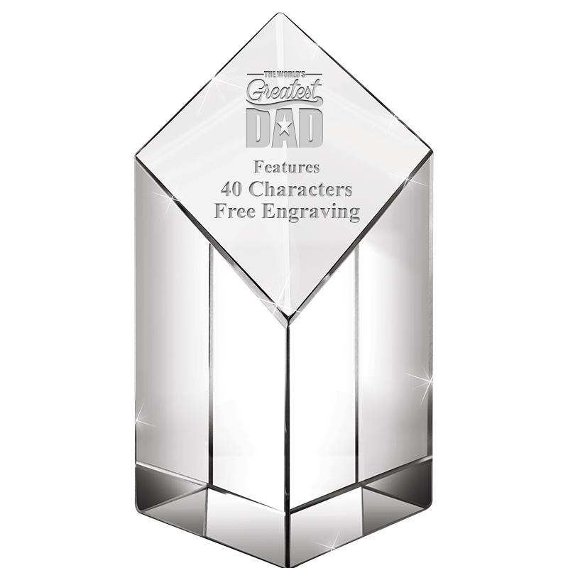 6" DIAMOND PINNACLE CRYSTAL