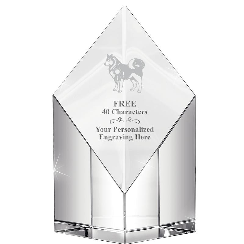 8" DIAMOND PEAK CRYSTAL