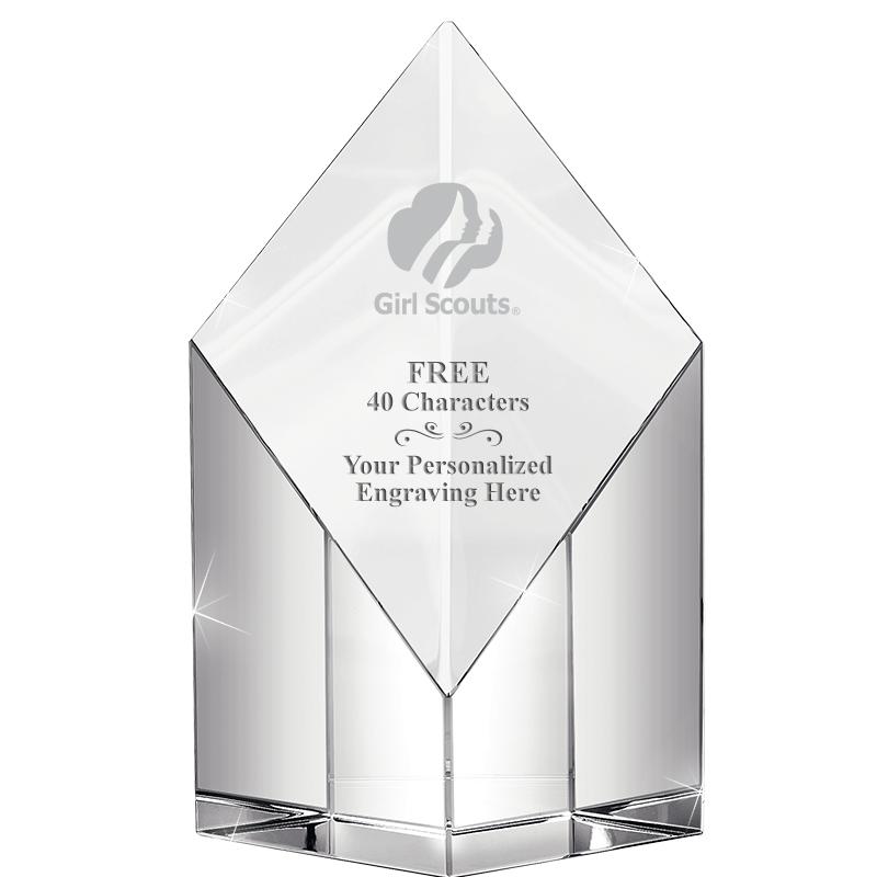 8" DIAMOND PEAK CRYSTAL