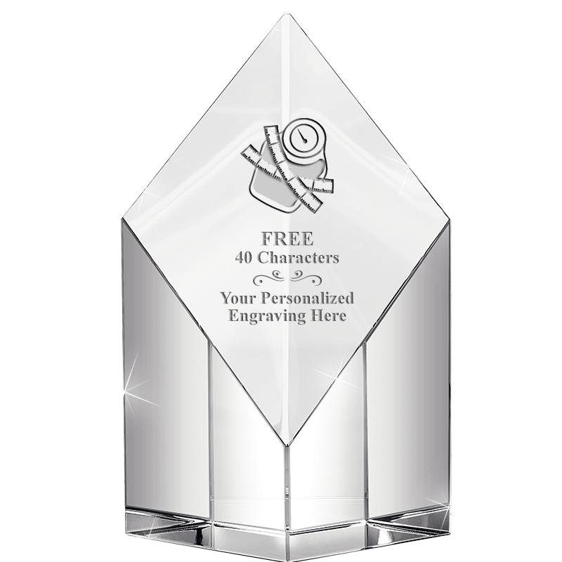 8" DIAMOND PEAK CRYSTAL